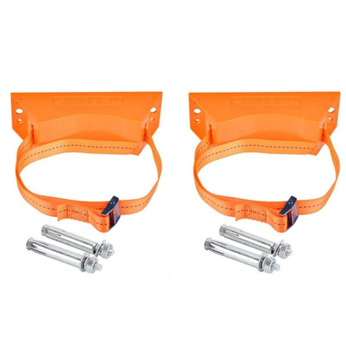 2X Support Monté Sur Cylindre Support de Bouteille de Gaz Support de Bouteille de Gaz ABS Durable, Orange 1