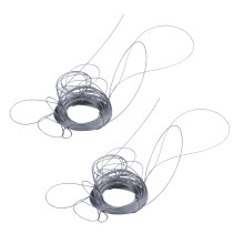 2X GréEment de Câble en Acier Inoxydable INOX Extra, Longueur: 15 M DiamèTre: 1,0 mm