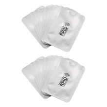20Pcs Aluminum Foil Anti-Degaussing Card Cover RFID Shielding Bag NFC Credit Card Anti-Theft Brush ID Card Protector
