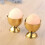 8X Egg Cups Set Stainless Steel Eggs Hard Boiled Eggs and Soft Tray Tool Holders Kitchen, Gold 8