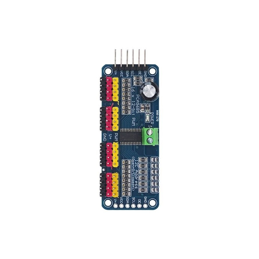 16 Channel Pwm Servo Drive Board Robot Controller Iic Interface Driver Module Pca9685 For Raspberry Pi 6032869974240