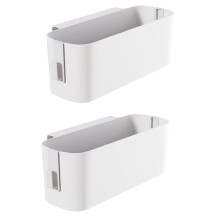 2X Bedside Bed Shelf Pockets Storage Holder to Storage Remotes Cellphone Charging Bed Living Room Bathrorm Accessories-A