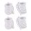 40X White 25mm Inner Plastic Curtain Rings 1