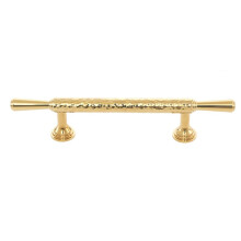 Brass Handmade Hammer Patterned Cabinet Drawer Knobs Matte Gold Bronze Furniture Wardrobe Long Handles Door Handle A