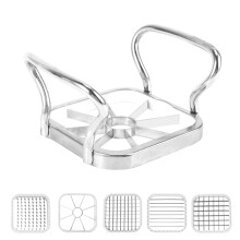 5-IN-1 Stainless Steel Potatoes Cutter, Potato Chopper Fruit Cutter Chipper Fries Maker French Fry Tool Kitchen Gadgets
