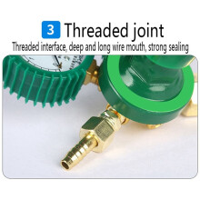 2X Oxygen Gas Bottle Regulators O2 Reducing Pressure Inhaler Acetylene Double Gauge Regulator Oxygen Tank Regulator