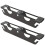 Metal Angle Grinder Bracket Wall-Mounted Double-Slot Tool Storage Rack with Built-in Cable Management Holes 1