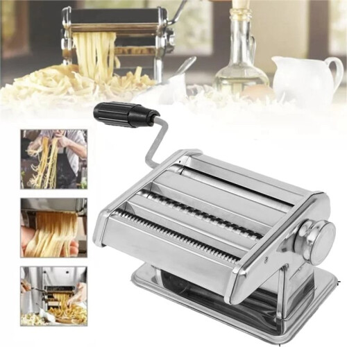 Stainless Steel Adjustable Pasta Maker Machine Noodle Dumpling Press Machine Two Cutter Kitchenware Multifunctional 1