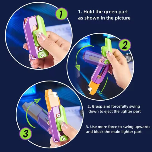 Windproof Refillable Butane Lighter with Adjustable Flame Control, Foldable Design for Outdoor Camping (Color 1) 2