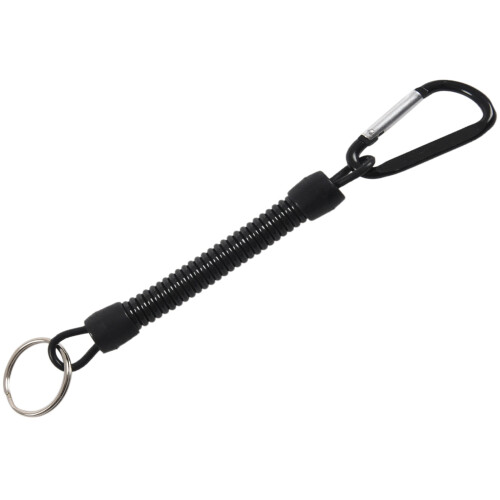 2X Key , con Moschettone E Cavo A Spirale, 13 cm, Colore Casuale 2