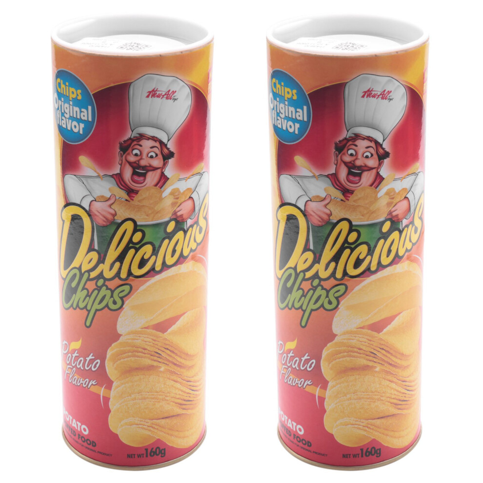 Brecantia 2X The Potato Chip Snake Can Jump Spring Snake Toy Gift April Fool Day Gift Prank Large Size (Potato Chip Style)