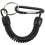 2X Key Ring, with Carabiner and Spiral Cable, 13 cm, Random Color 1
