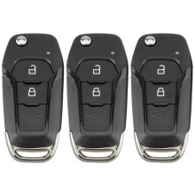 3X Car Remote Key 2 Button 433Mhz Fit for Ranger F150 2015 2016 2017 2018 Id49 Pcf7945P Eb3T-15K601-Ba