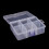 2X 6 Removable Plastic Storage Box Jewelry/Earring/Tools Container Organizer 7