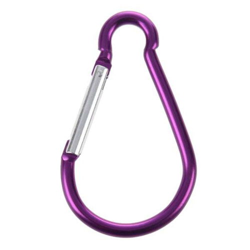 3X Mosqueton Gancho de Aluminio Forma-D  Bicolor para Excursionismo Campamento 2