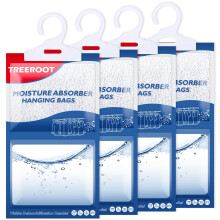 4 Pack Moisture Absorber Bags with Fast Dehumidifying and Leakproof Design for Closet, Bathroom, Wardrobe