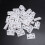 60Pcs Shelf Cabinet 90 Degree Plastic Corner Braces Angle Brackets White 6