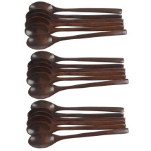 Holz Löffel, 18 Stück Holz Suppe Löffel, Essen Mischen Kochen, Langstie Löffel und Japanische Küchen Geräte