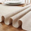 2X Farmhouse Table Runner, Vintage Rustic Table Runner, Cotton Braided Coffee Table Runner, Beige Woven Table Runner 2