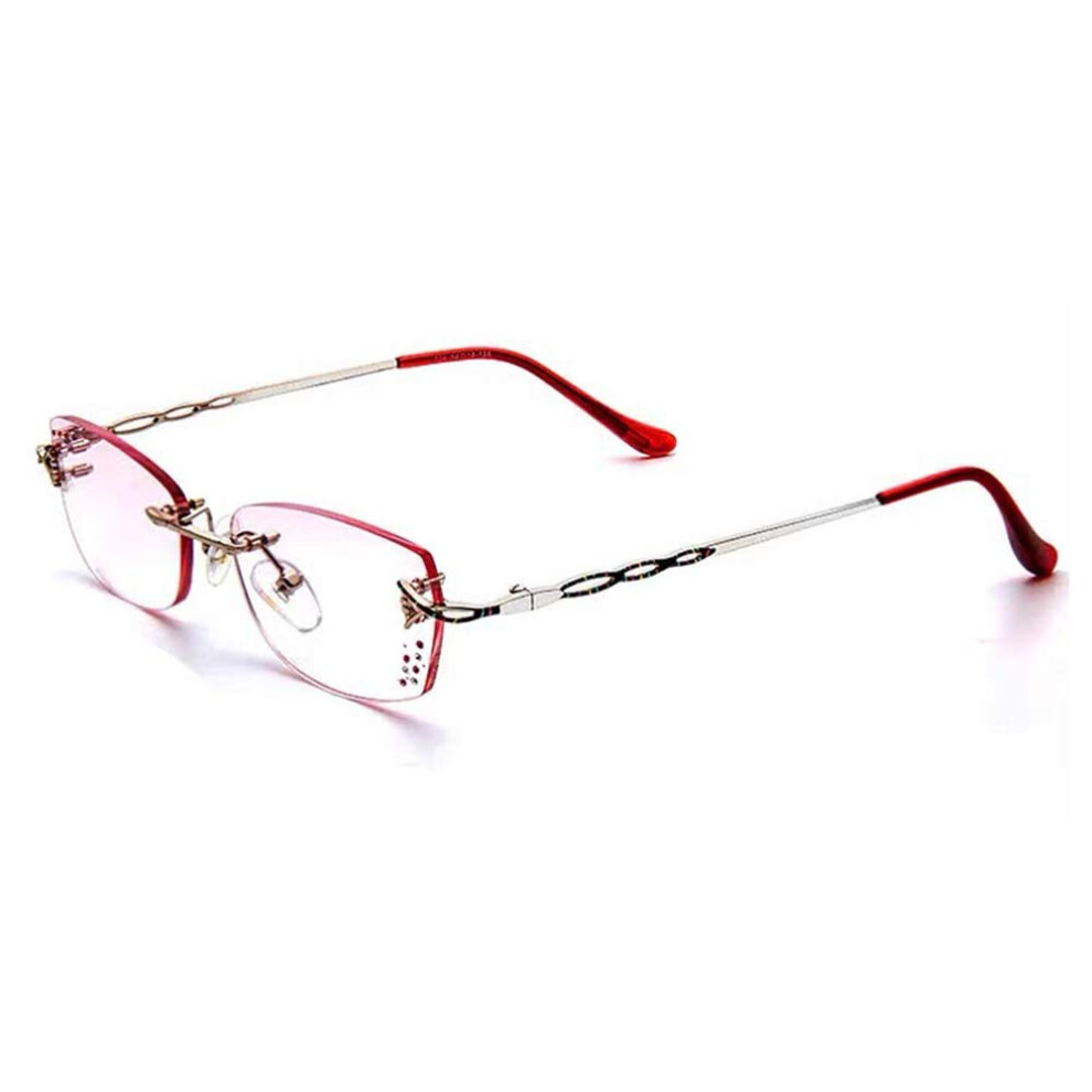 Blue/Light Blocking Reading Glasses For Women +2.50 Magnification Elegant Lightweight Fashion Eyewear