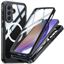 () Magnetic Case For Samsung Galaxy A57 Compatible With MagSafe Drop And Crash Proof Fully Transparent 360 All Inclusive PET Protective Film