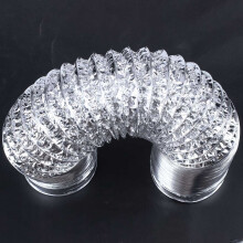 2X 3 Meter Length 100mm/4 Inch Fresh Air System Flexible Aluminum Exhaust Duct Pipe Air Ventilation Pipe Hose
