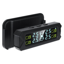 Bandenspanningscontrolesysteem met Draadloze TPMS-Sensor op Zonne-, Realtime Detectie van 14-87 PSI, IP68 Waterdicht, voor Campers en Caravans