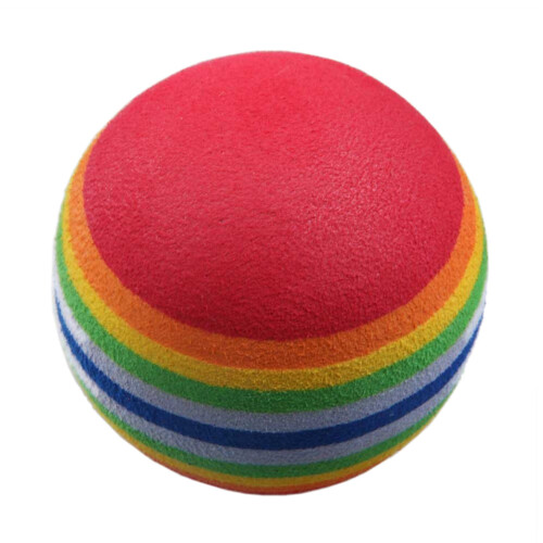 100Pcs  Swing Training Aids Indoor Practice Sponge Foam Rainbow Balls 1
