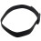 2X Men's Women's Silicone Belt Rubber Plastic Buckle Plain Leather Style Adjustable-Black 4