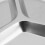 2X Stainless Steel 3 Sections Round Divided Dish Snack Dinner Plate Diameter 24Cm 9
