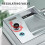 Automatic Electric Cigarette Roller with Smart Infrared Sensor, Adjustable Tightness, Dual Size 8mm 6.5mm, Silver 4