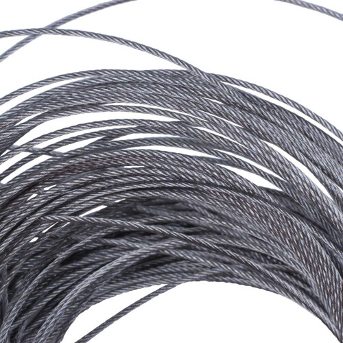 2X STAINLESS Steel Wire Rope Cable Rigging Extra, Length:15M Diameter:1.0mm 2
