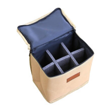 Camping Gas Canister Bag with Impact Protection, WaterResistant Fabric and Double Zipper Closure