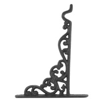 3X Cast Iron Hanger Wrought Iron Garden Hook Flower Pots Basket Wall Hanger Bracket with Expansion Screw