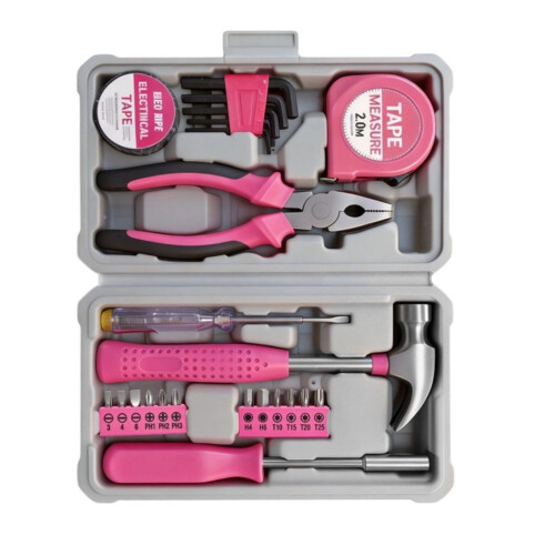 Complete 23 Piece Hand Tool Set Steel Ideal For Home Use