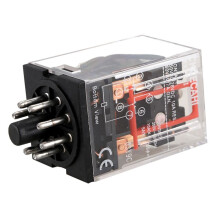 3X MK2P-I Clear Shell DPDT AC220V Coil Power Relay Socket Base