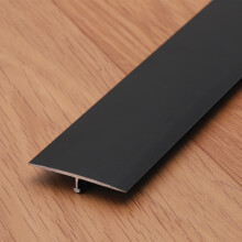 Self Adhesive Floor Transition Strip Black Aluminum Threshold Trim for Tile and Carpet Doorways 150cm