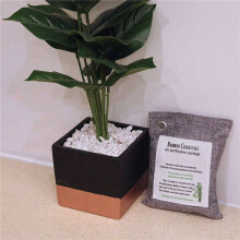 3X Activated Bamboo Charcoal Bag Odor Remover 200Gx4, Air Purifying Bags for Home, Car, Closet, Shoes