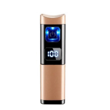 Gold Matte Butane Torch Lighter, Windproof Refillable Flame with Adjustable Control, Durable Metal Gift