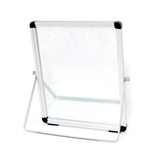 2X Small Desktop Dry Erase Board Portable Small Magnetic Double Sided Whiteboard Easel 2