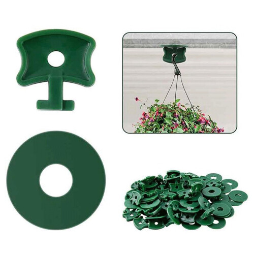 100pcs Greenhouse Clips Heavy Duty Plastic Fasteners with Washers for Securing Bubble Wrap Covers 1