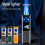 Gold Matte Butane Torch Lighter, Windproof Refillable Flame with Adjustable Control, Durable Metal Gift 2