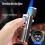 Gold Matte Butane Torch Lighter, Windproof Refillable Flame with Adjustable Control, Durable Metal Gift 3