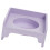 Modern Square Shape Pet Feeder Plastic Easy to Clean-Purple 1
