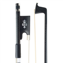 Handmade Carbon Fiber Violin Bow 4/4 with Ebony Frog, Balanced Weight and Smooth Control