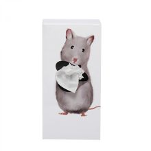 Krabička na kapesníky Magic Rabbit - Krabička na kapesníky s létající sukní - Vnitřní kovové pouzdro s těžkým povrchem, 10