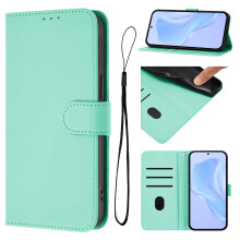 Case for ZTE Nubia V60 PU Leather Flip Wallet with Magnetic Clasp Card Holder Stand Mint Color