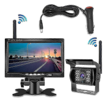 Draadloze achteruitrijcamera met 7-inch monitor en nachtzicht voor auto, camper, vrachtwagen en bus