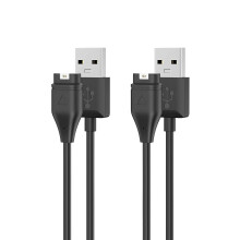 2Pack 1m Silicone Coated Fast Charger Cable for Garmin Fenix 5 6 7 and Forerunner Series