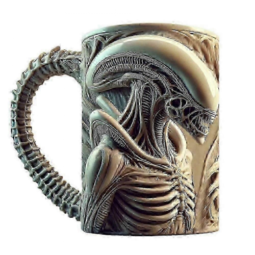 11oz Becher - Alien-Kaffeebecher - Geschenk für Horrorfans 0619